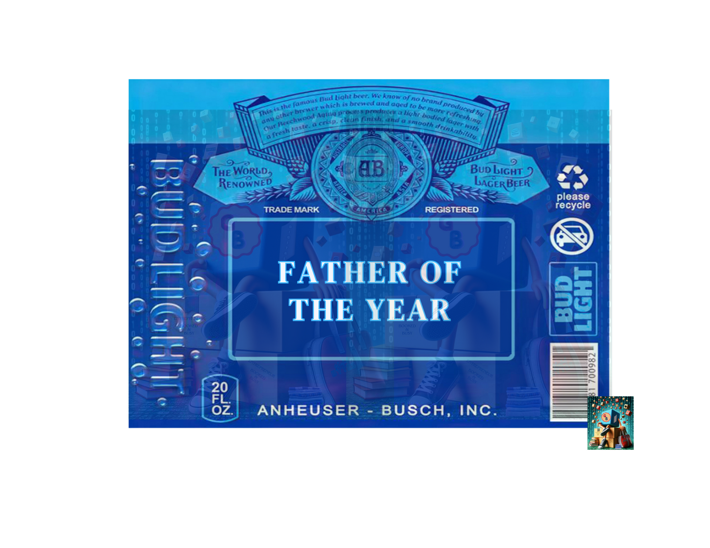 Father's Day Label Editable Template