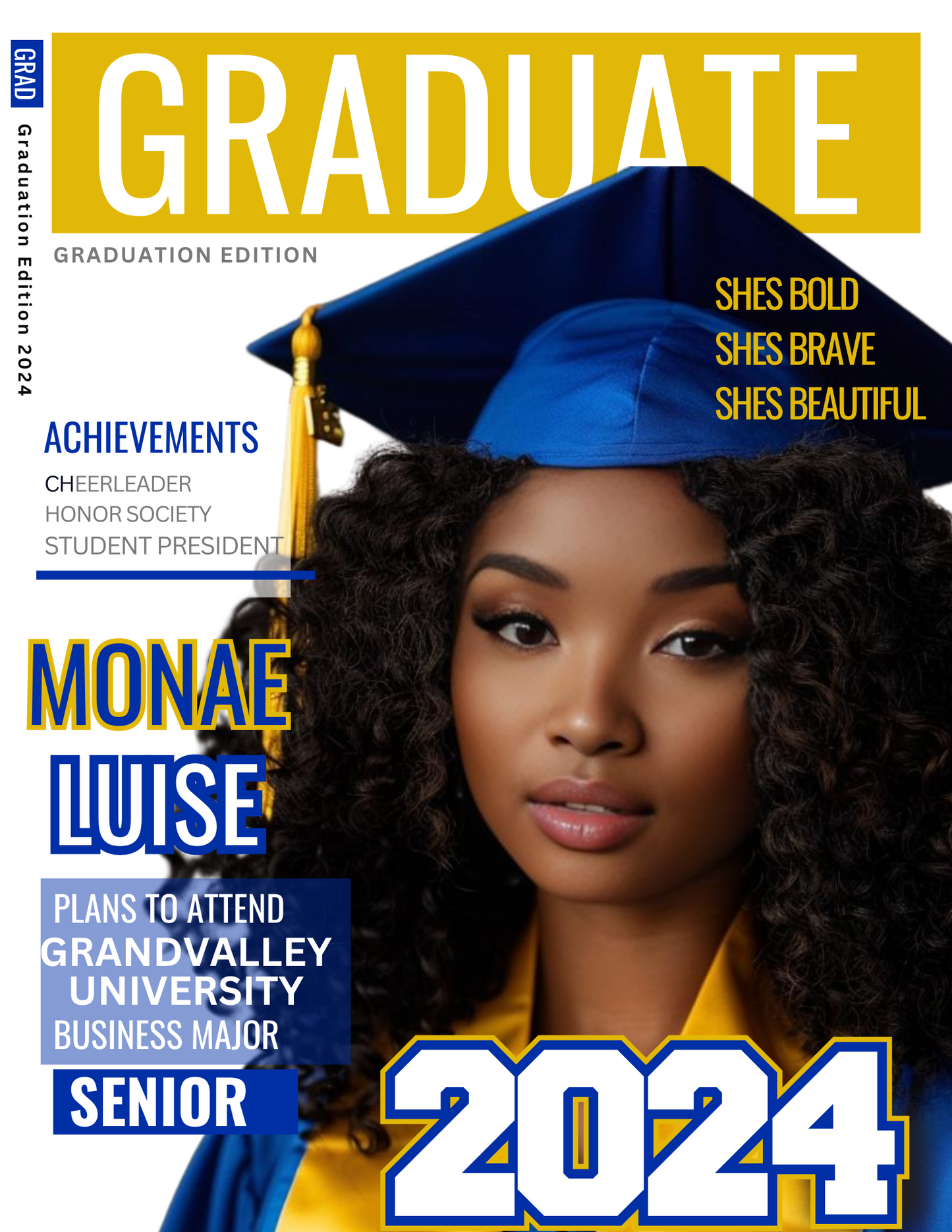 Editable Graduation Magazine Template